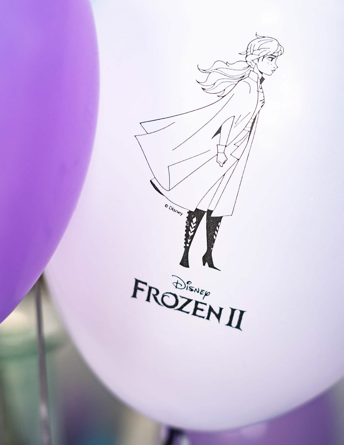 Elsa-illustration yksityiskohta latex-ilmapallot Frozen 2