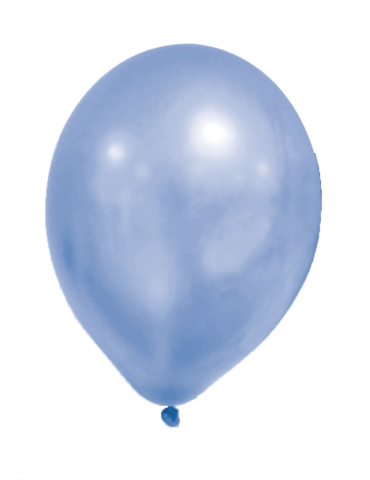 Ballons en latex métallisé pour anniversaire bleu gris