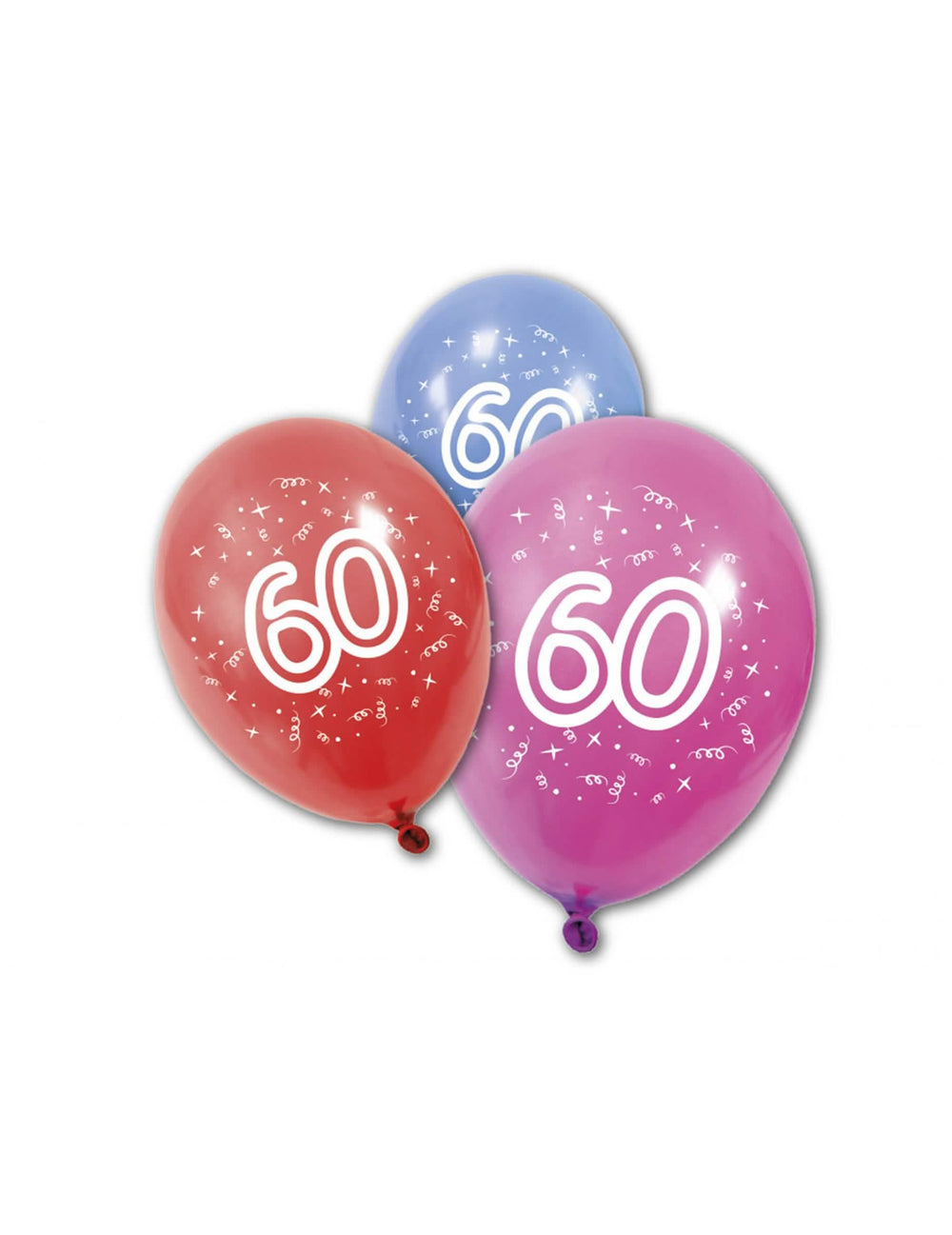 ilmapallot lateksista synttärit 60 vuotta moniväriset