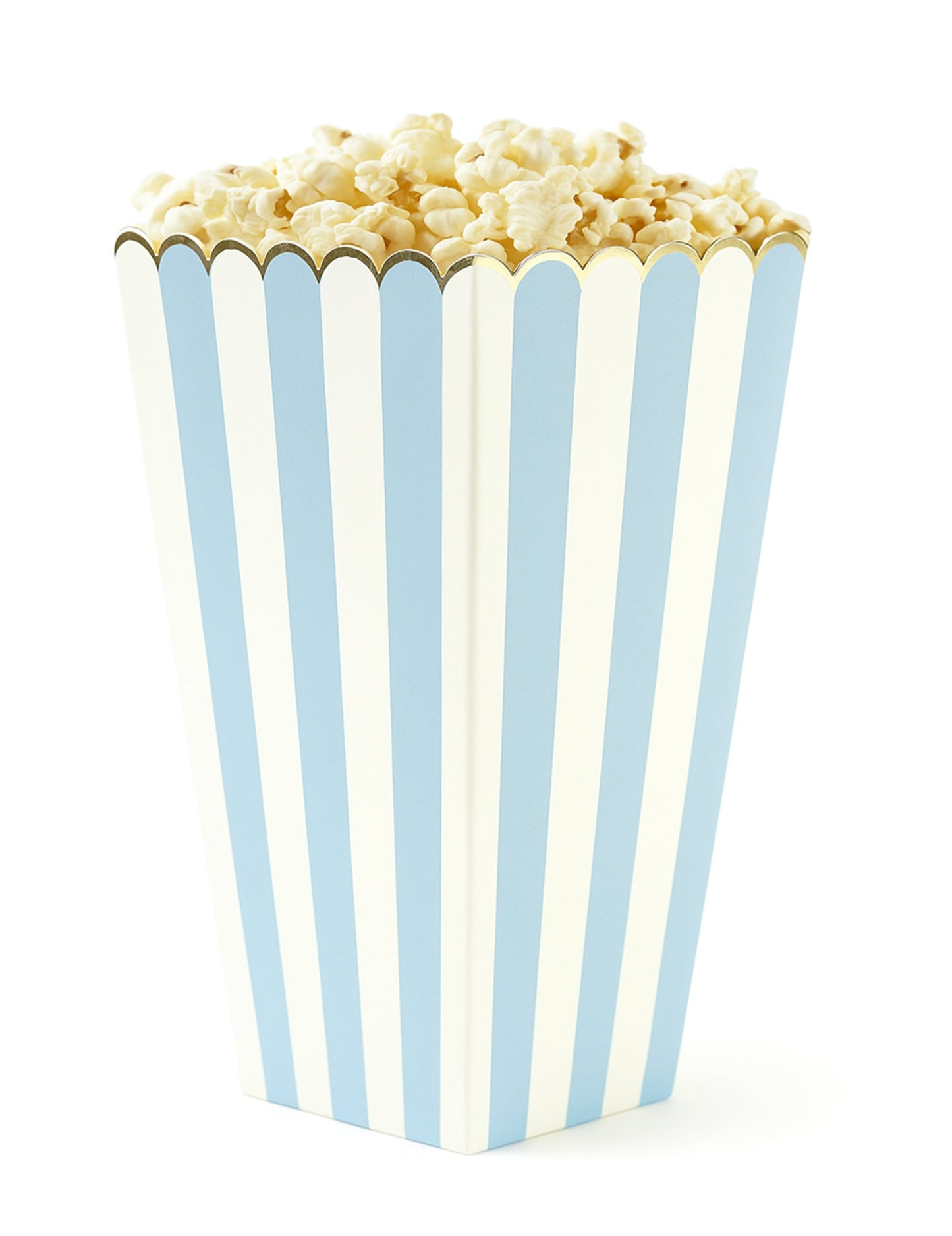 Vue d'une boîte remplie des boîtes à pop corn pour fête