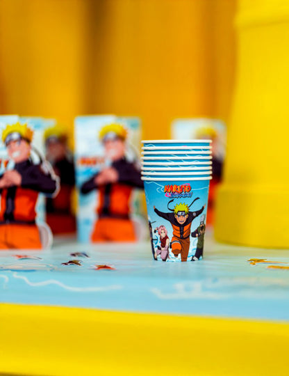 8 paperista Naruto Shippuden™ -kuppia 250ml