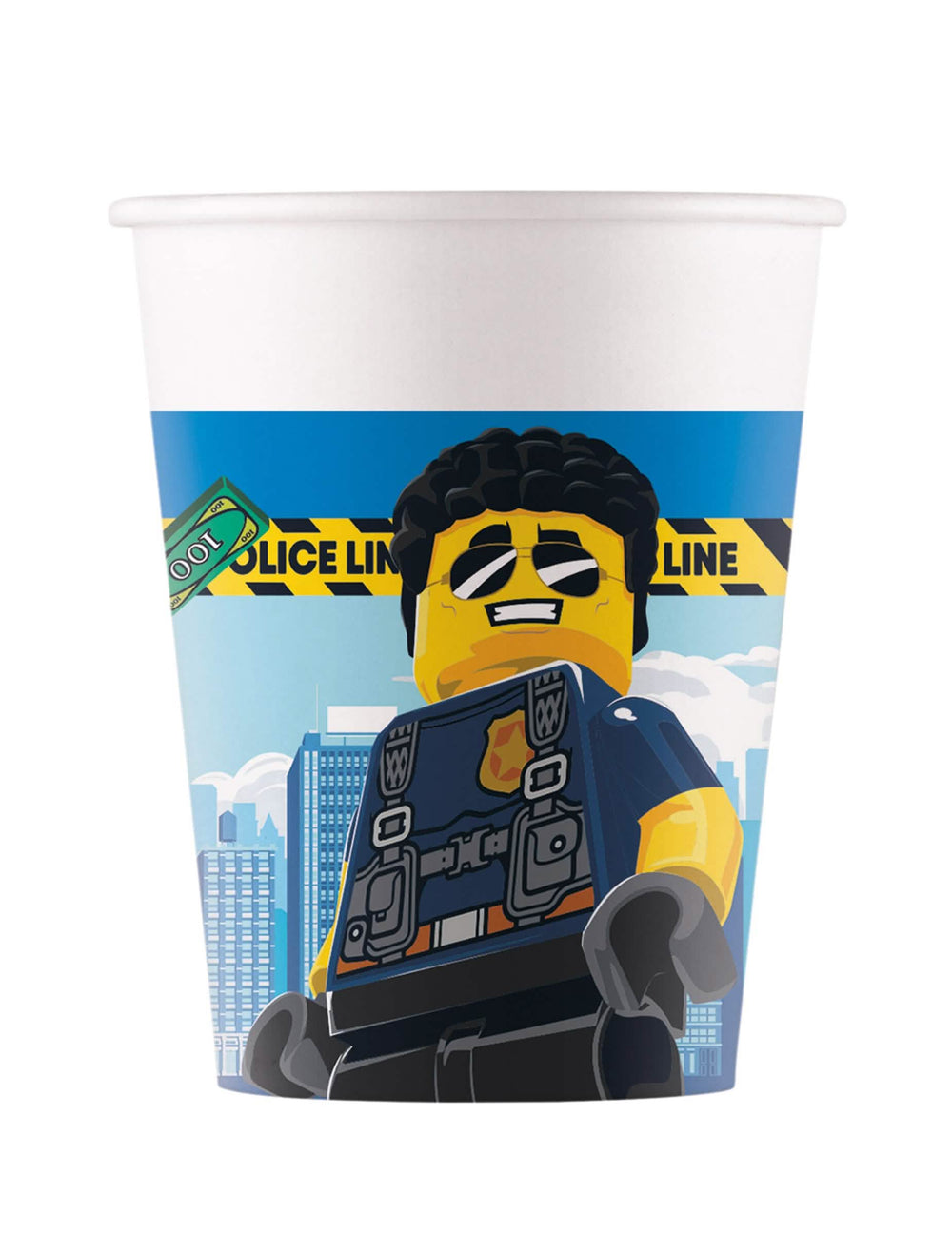 Lego City -pahvimukit lapset sininen poliisikuvioilla