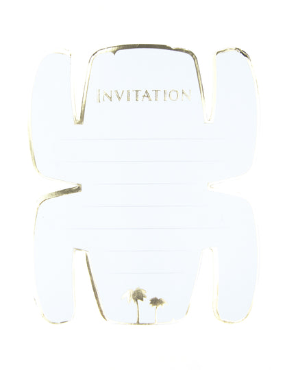Détail de la zone d'écriture des invitations totem aventurier