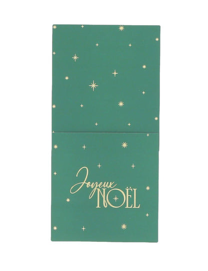 8 aterintaskua Hyvää Joulua ajaton tummanvihreä ja kulta 10 x 20 cm