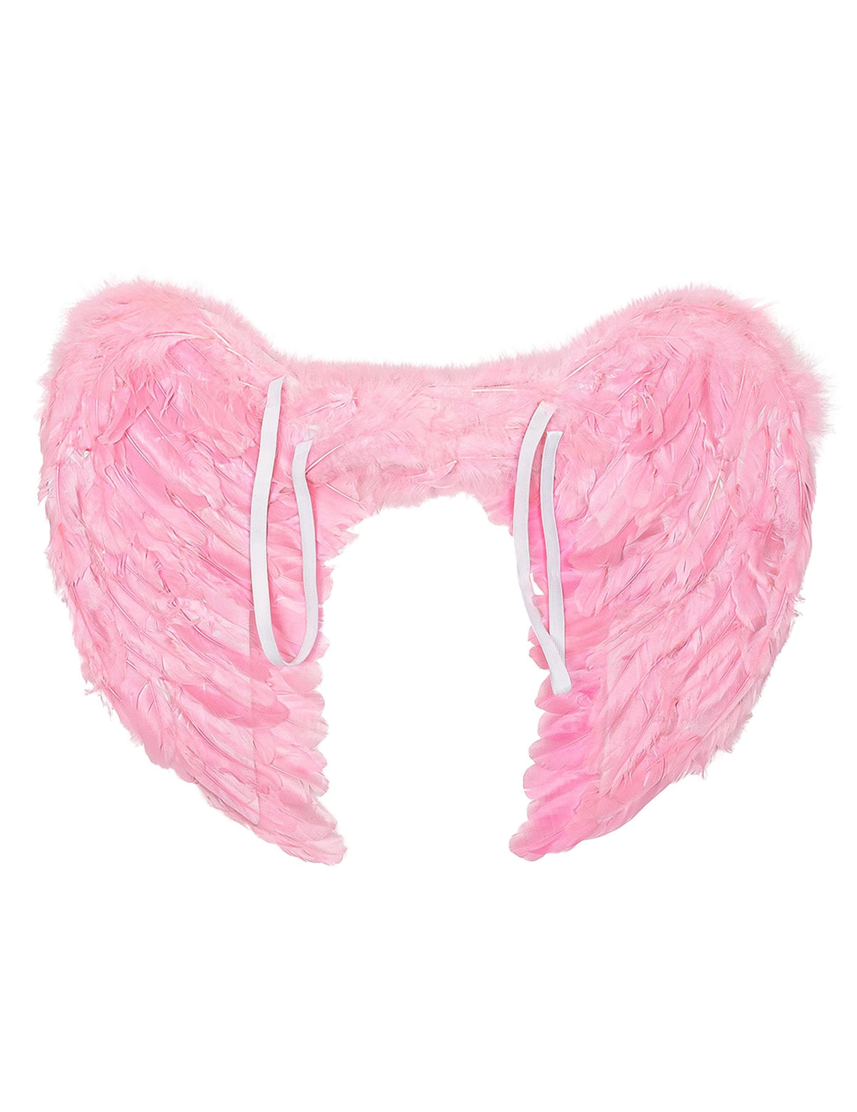 Détail du système d'attache des ailes d'ange pour femme roses
