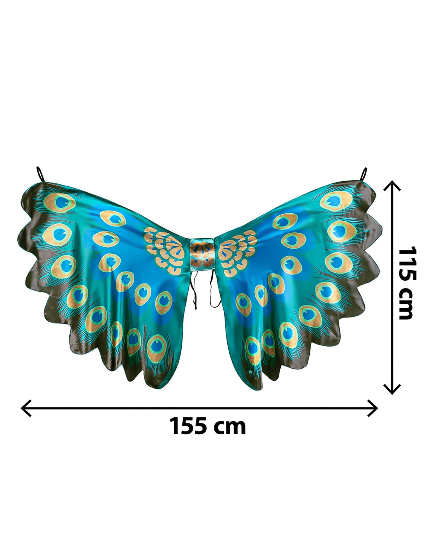 Riikinkukonsiivet aikuiselle 155 cm