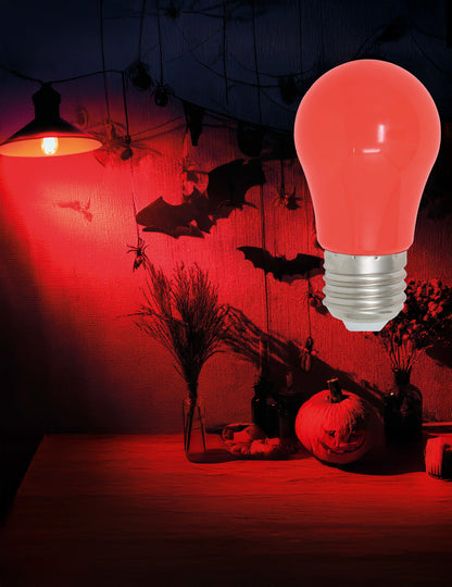 Mise en situation de l'ampoule LED rouge pour décoration de fête 5W E27