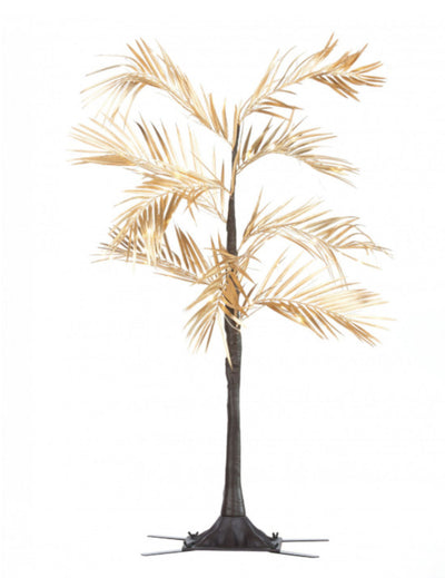 Arbre palmier lumineux doré avec 90 led