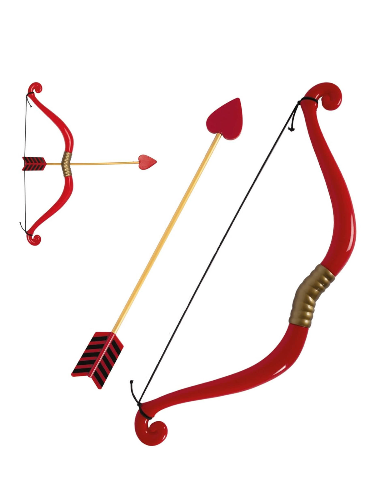 Détails de l'arc et flèche de Cupidon