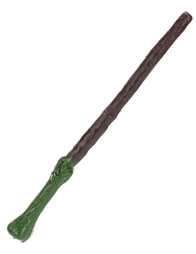 Baguette de sorcier pour adulte et enfant marron et vert