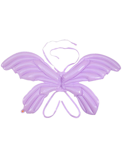 Ballon aluminium ailes de fée lilas