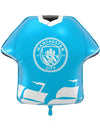 Sininen Manchester City Football Club pelipaidan muotoinen foliopallo 52 x 51 cm