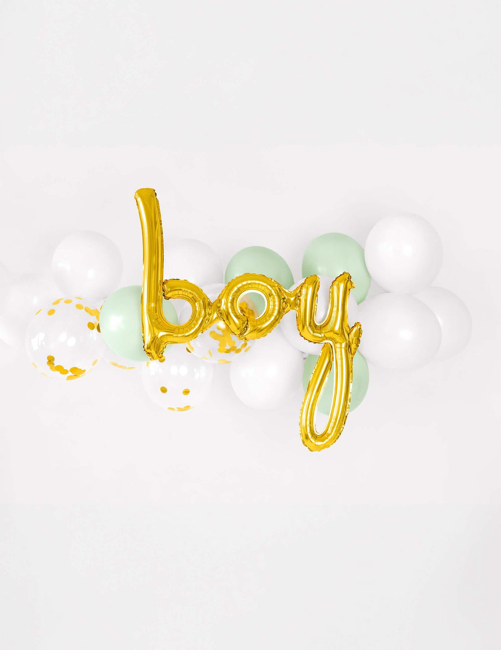 Mise en scène avec grappe de ballons du ballon aluminium boy