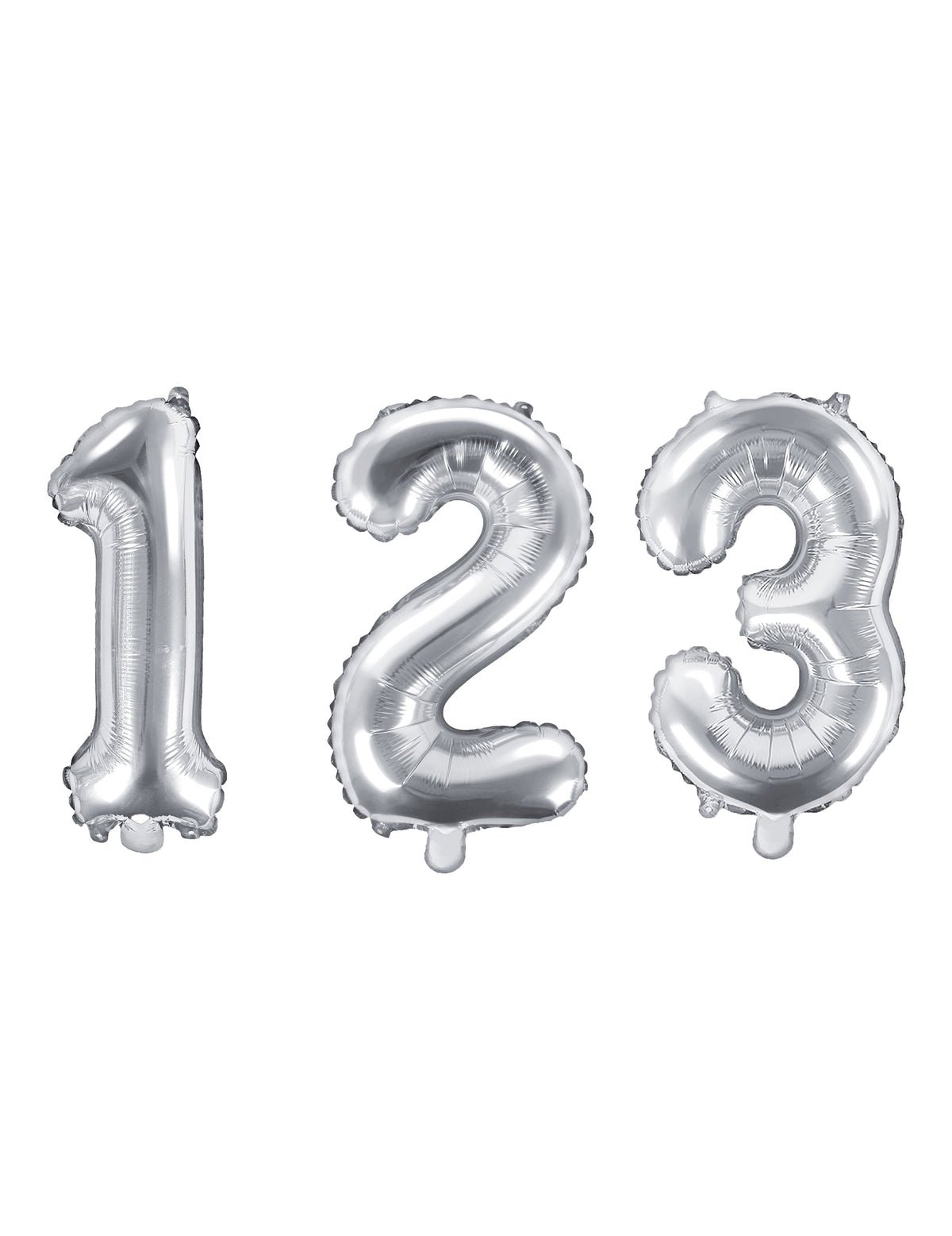 Ballon aluminium chiffre argent