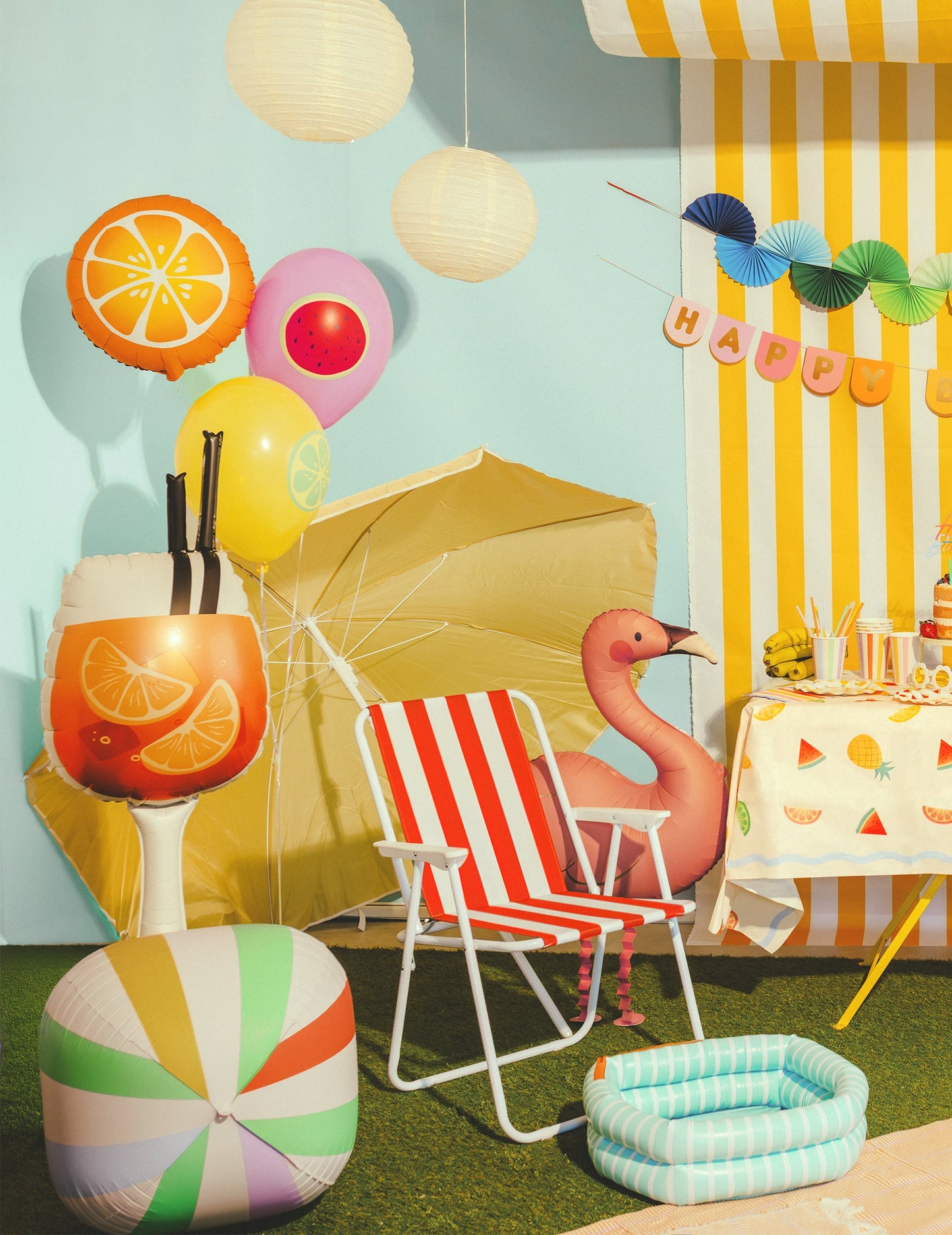Alumiinipallo cocktail Spritz 34 x 100 cm