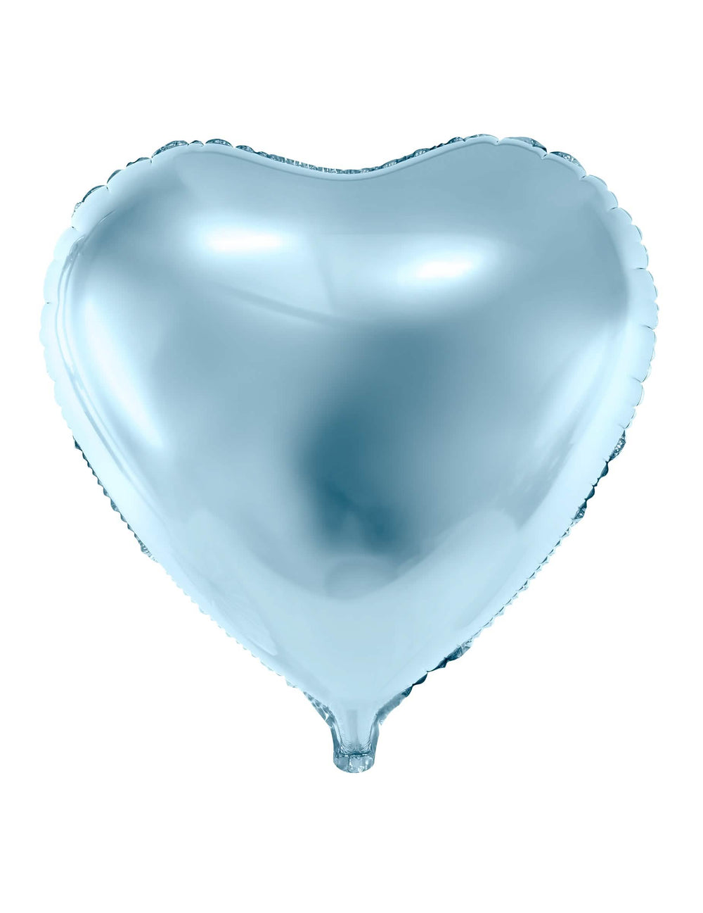 Ballon aluminium coeur bleu clair