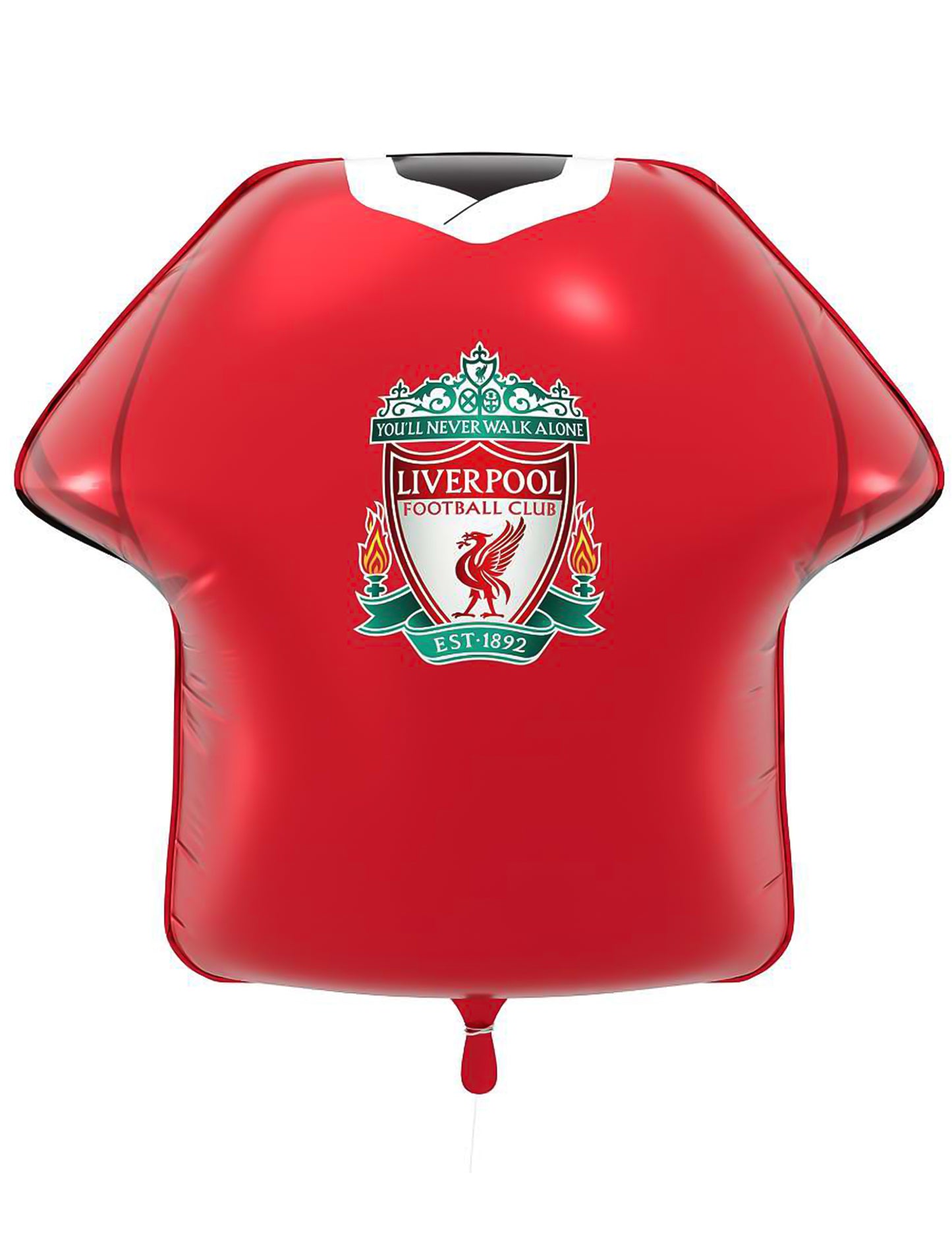 Pelipaidan muotoinen foliopallo Liverpool Football Club 52 x 51 cm