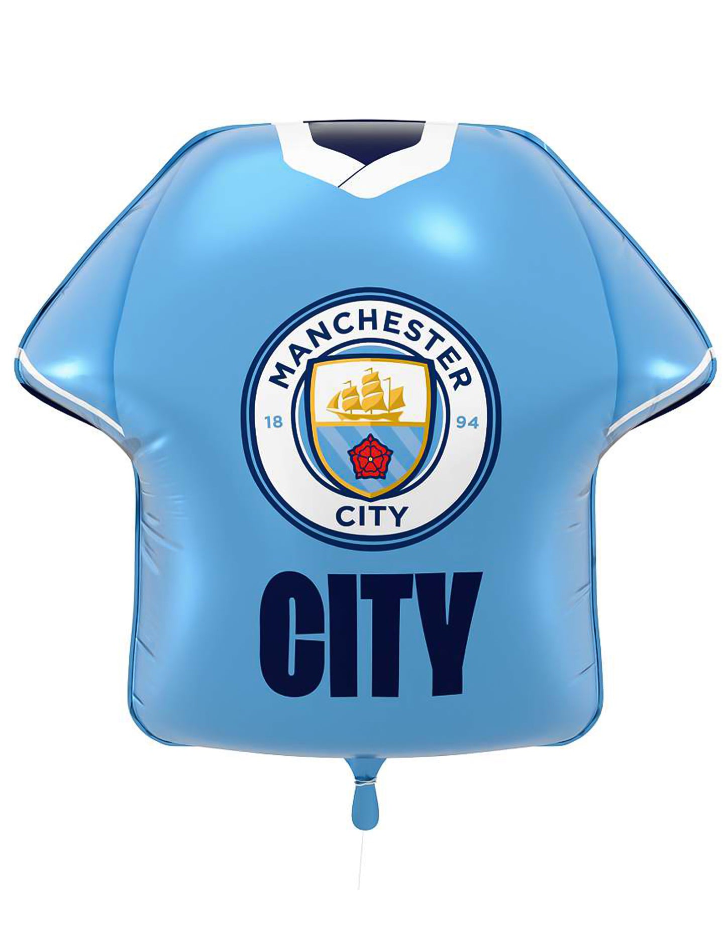 Manchester City Football Club pelipaidan muotoinen foliopallo 52 x 51 cm