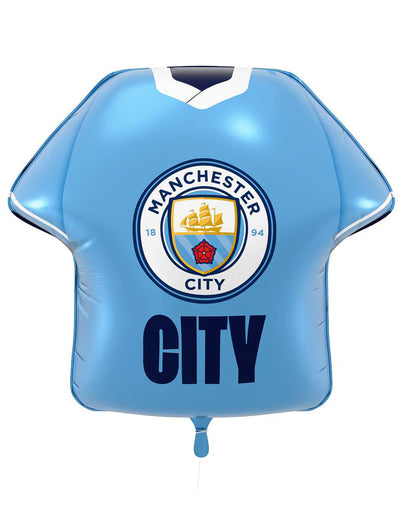 Manchester City Football Club pelipaidan muotoinen foliopallo 52 x 51 cm