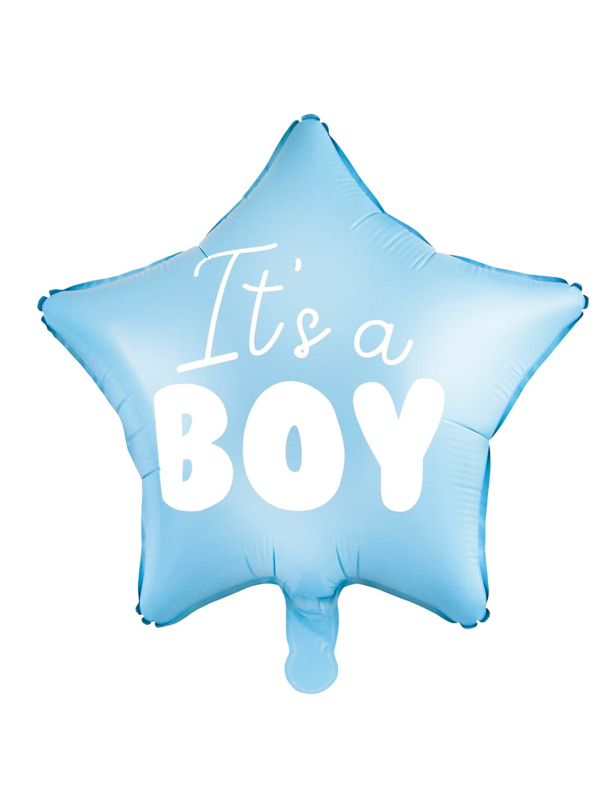 Ballon aluminium étoile it's a boy pour baby shower bleu