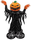 Ballon aluminium géant Airloonz citrouille pour Halloween orange et noir