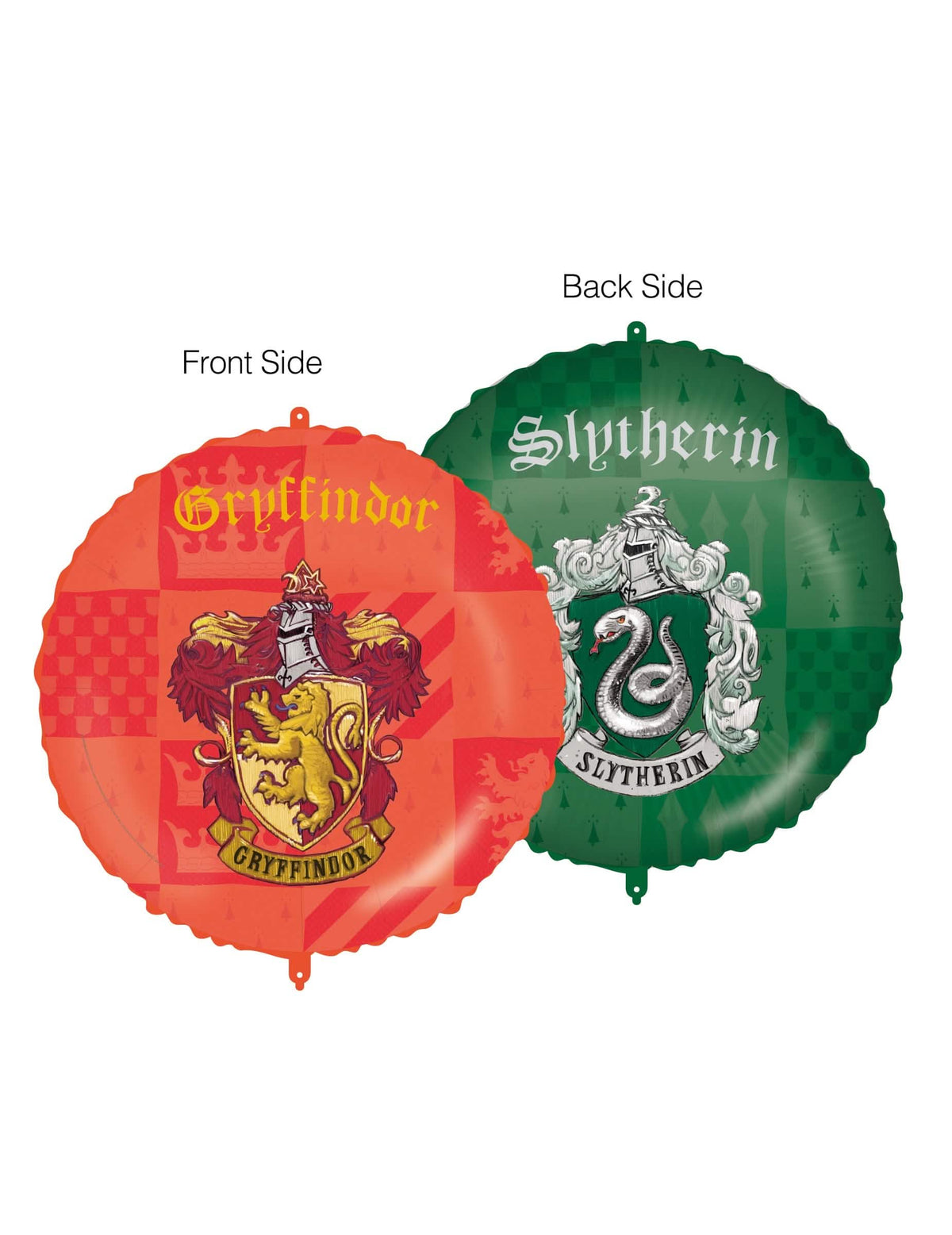 Harry Potter -alumiinipallo juhlaan punainen ja vihreä Gryffindorin ja Luihuisen vaakunat