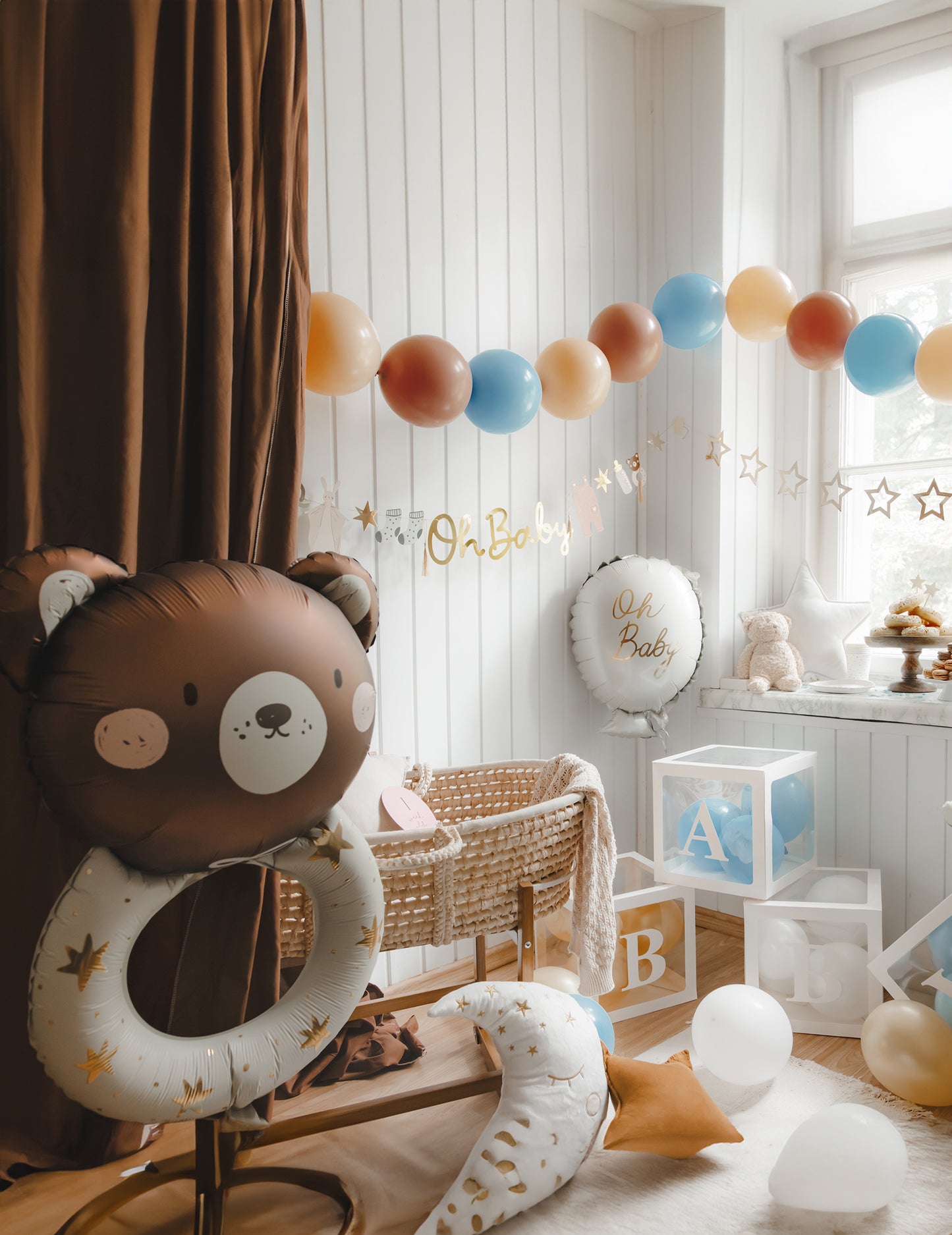 Ballon aluminium hochet petit ours 61 x 88 cm
