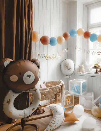 Ballon aluminium hochet petit ours 61 x 88 cm