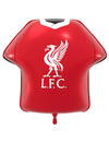 Punainen pelipaidan muotoinen foliopallo Liverpool Football Club 52 x 51 cm