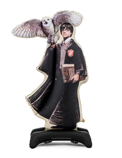 Harry Potter™ foliöilmapallo jalustalla ja Hedwig 90x145 cm