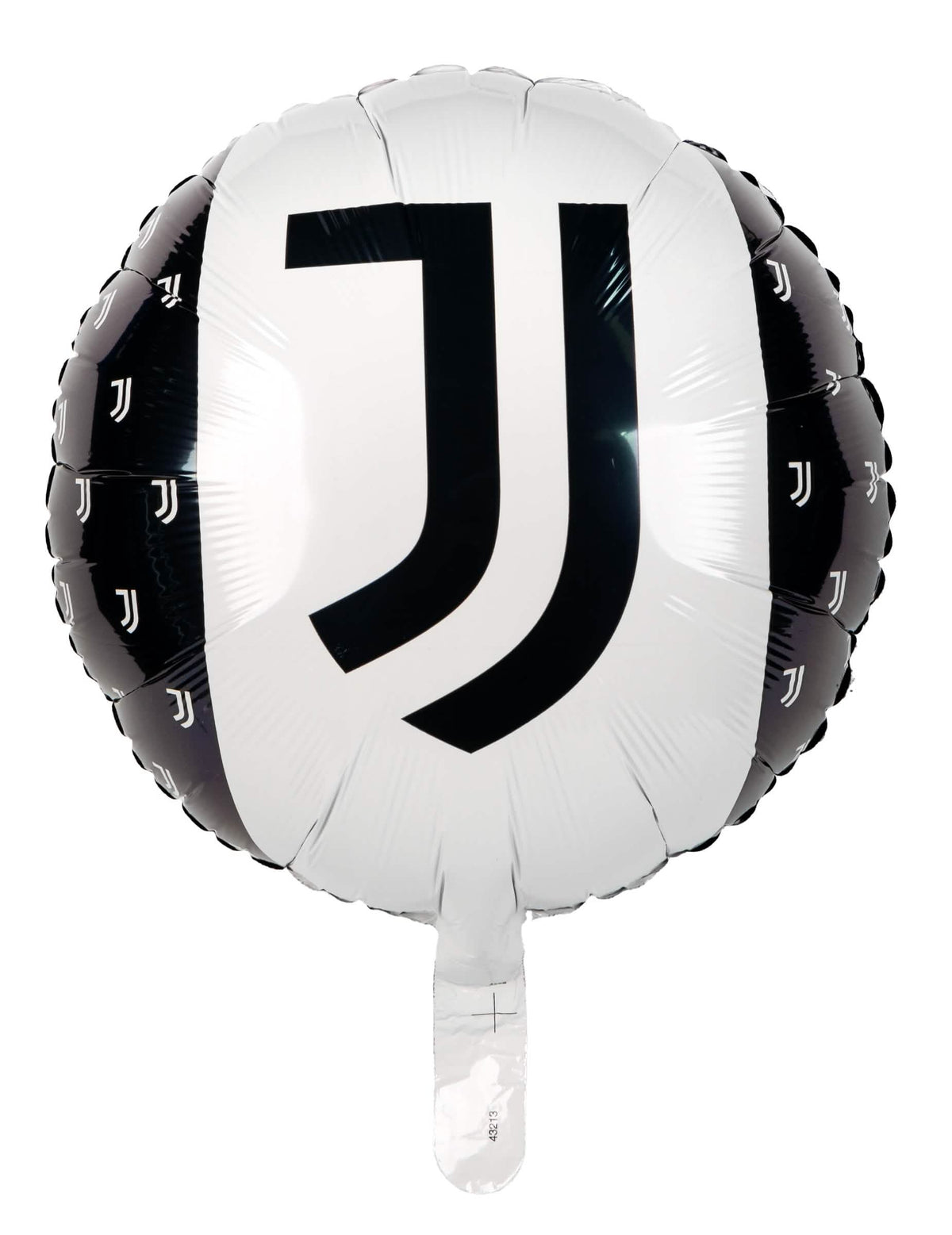 Juventus™ mustavalkoinen alumiininen ilmapallo