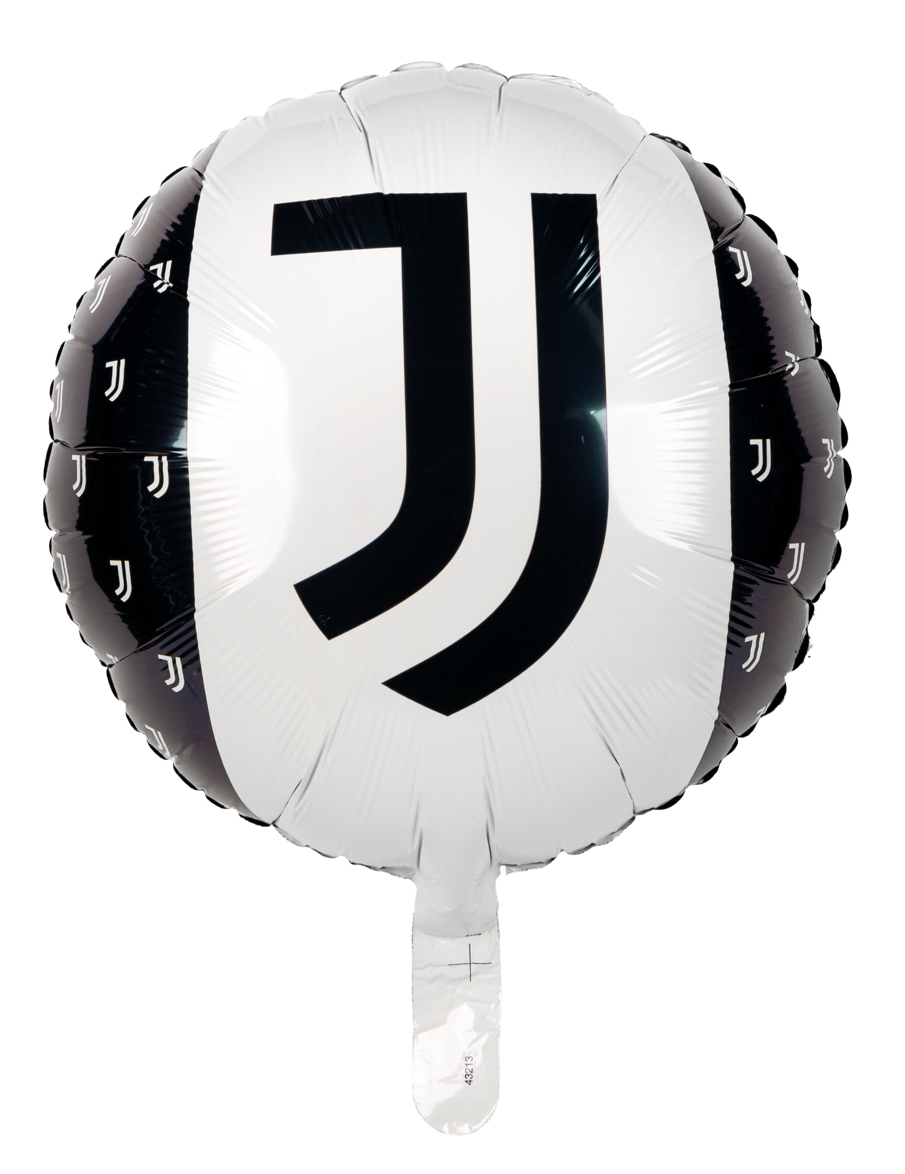 Ballon en aluminium Juventus™ noir et blanc