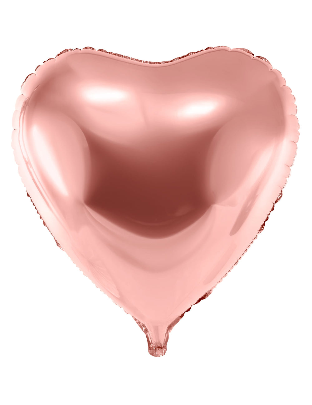 Ballon géant aluminium cœur pour fête rose gold