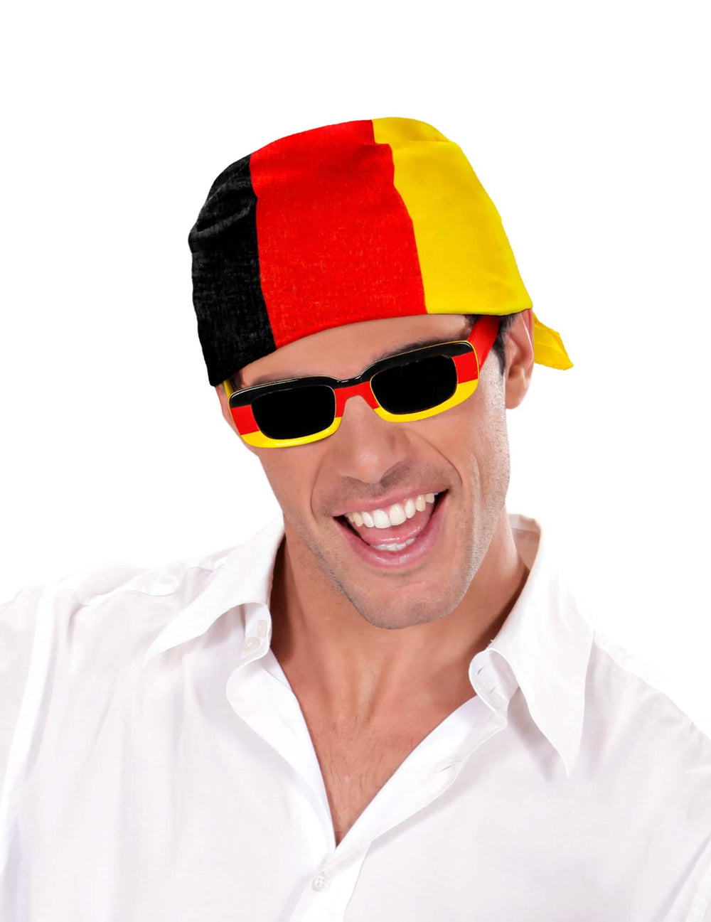 Bandana fani saksa aikuiset musta punainen keltainen