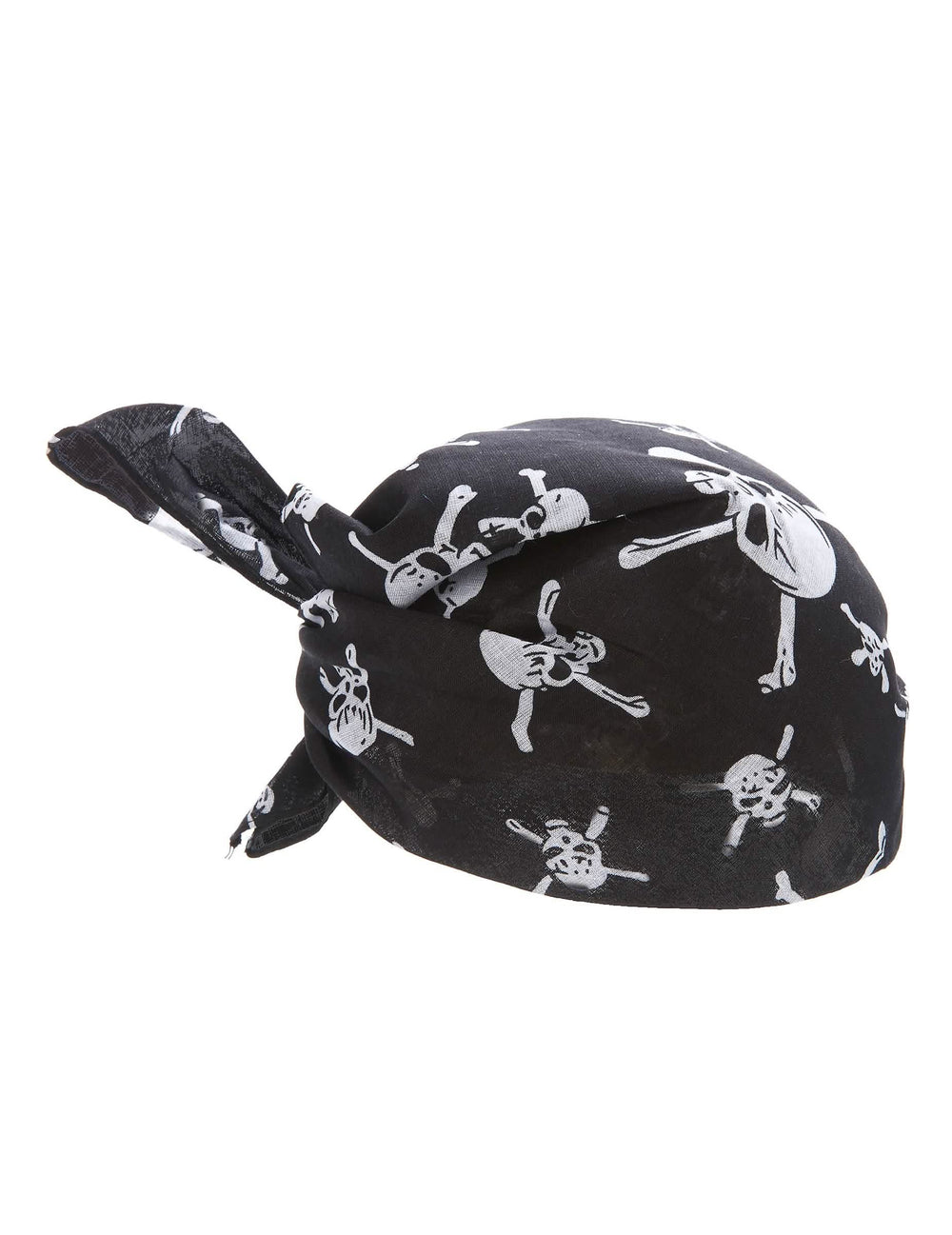 Pääkallobandana aikuisille mustavalkoinen