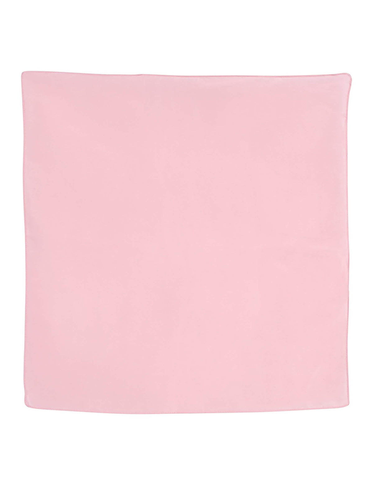 Vue à plat du bandana uni rose