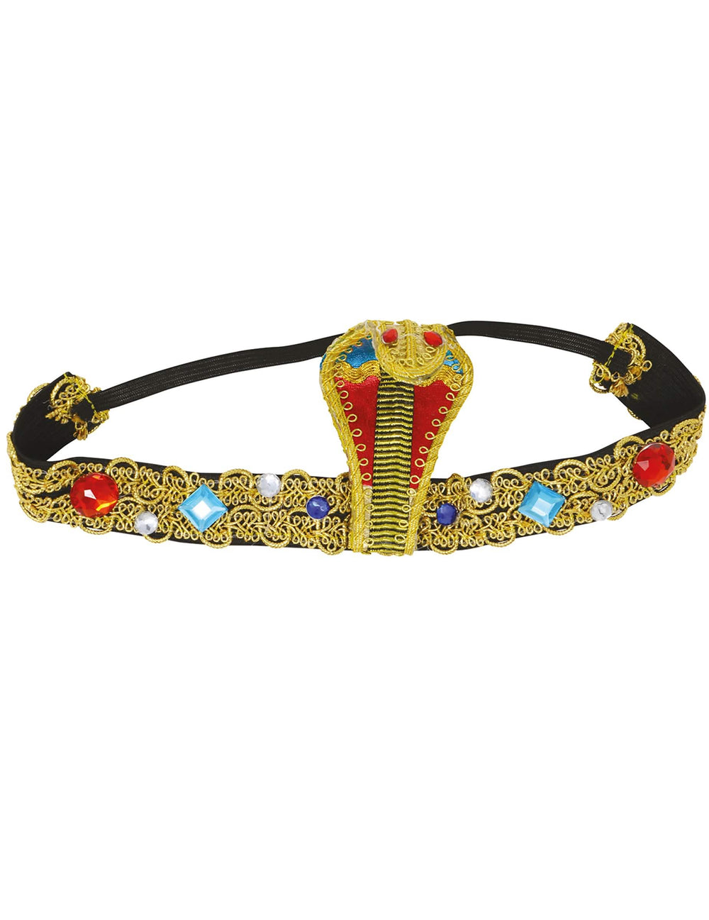 Vue d'ensemble du bandeau égyptien avec faux joyaux pour adulte
