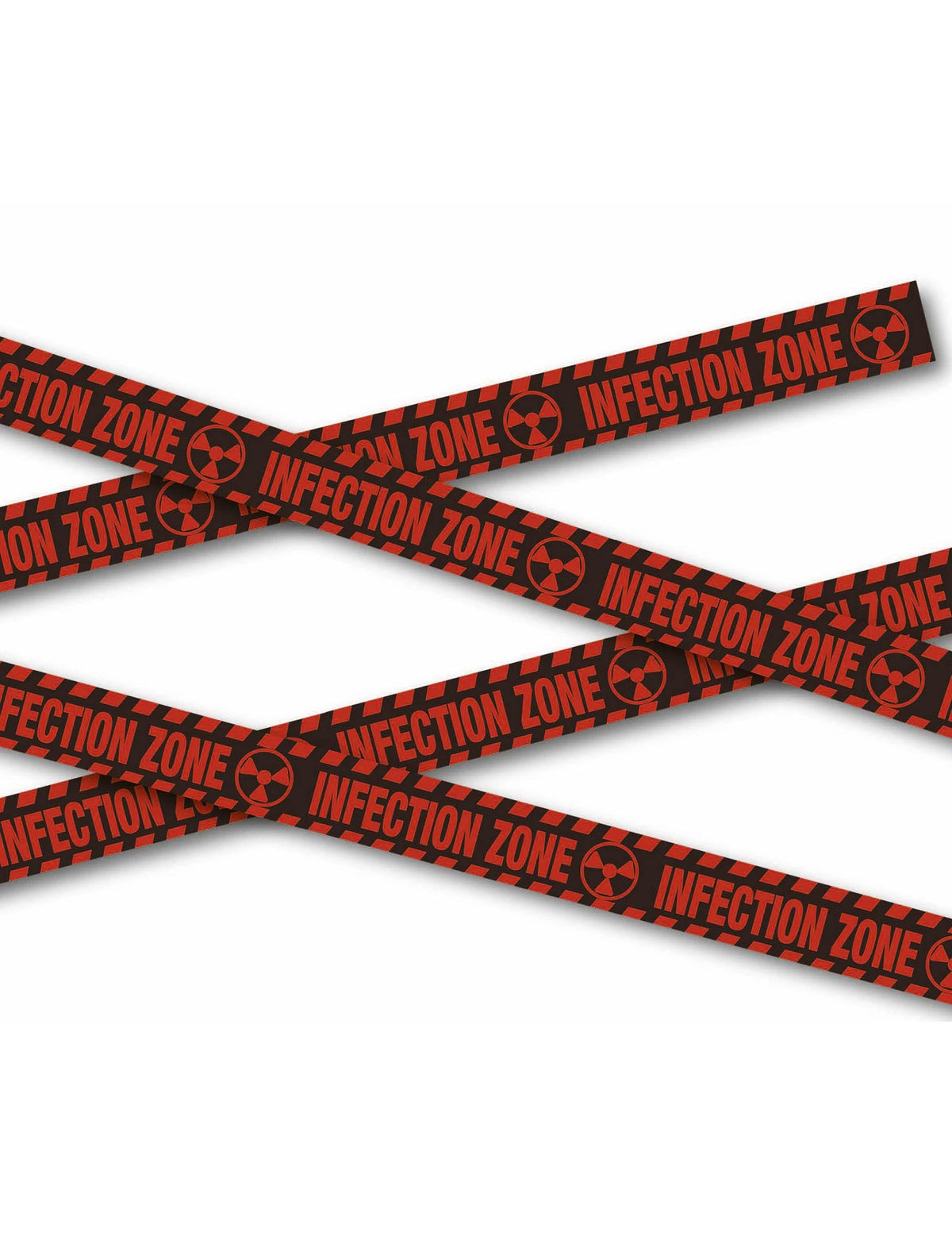 Bannière Infection zone pour décoration d'Halloween rouge et noire