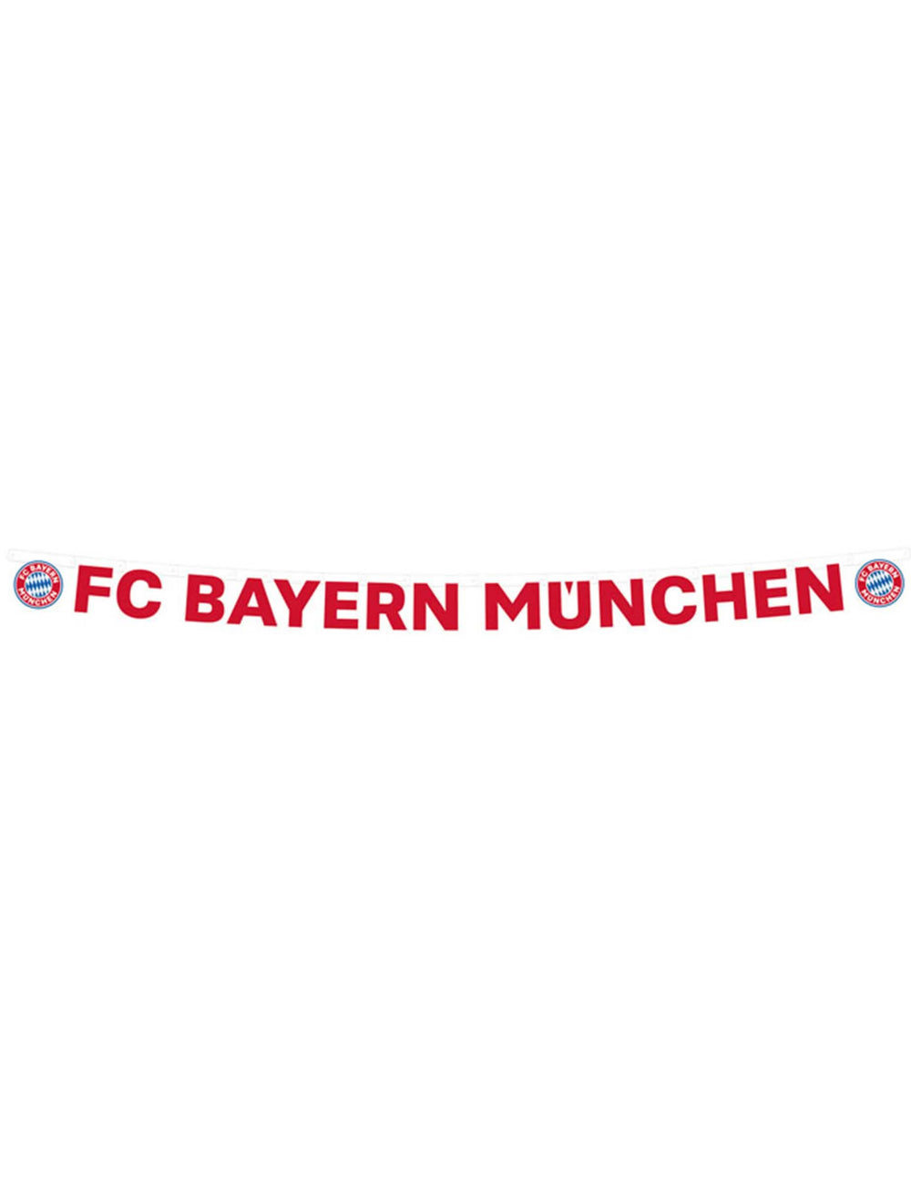 FC Bayern Münchenin pahvibanneri kannattajille punainen ja valkoinen