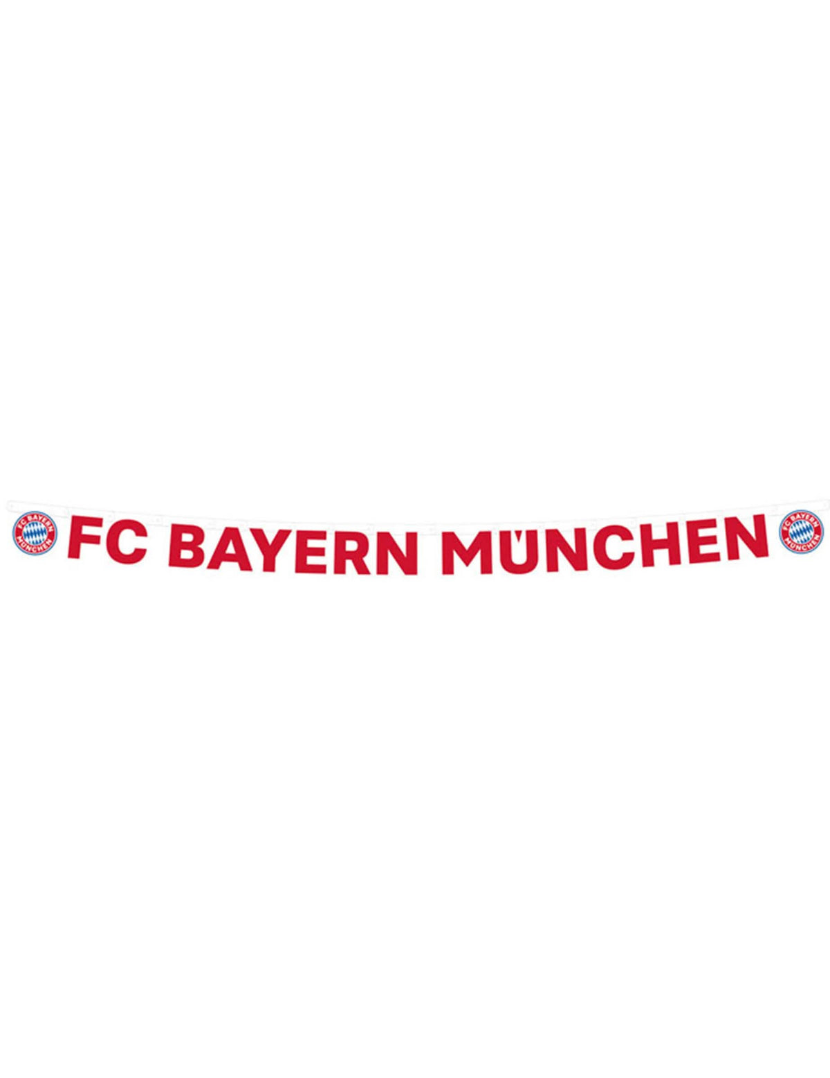 FC Bayern Münchenin pahvibanneri kannattajille punainen ja valkoinen