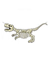 Bannière en carton squelette dinosaure pour décoration beige et blanc