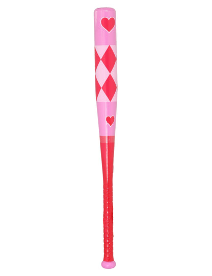 Vaaleanpunainen pesäpallomaila sydämellä 73 cm