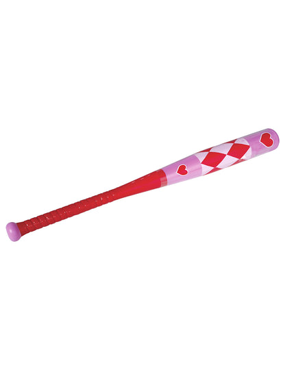 Vaaleanpunainen pesäpallomaila sydämellä 73 cm