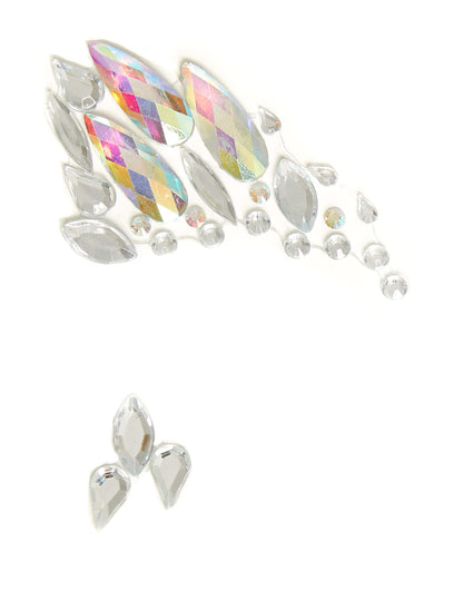 Détail des gemmes des bijoux pour visage adhésifs motifs céleste