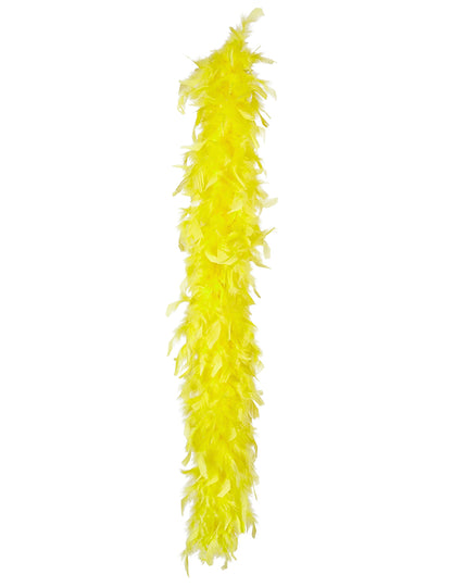 Vue d'ensemble du boa jaune fluo pour femme 50 g