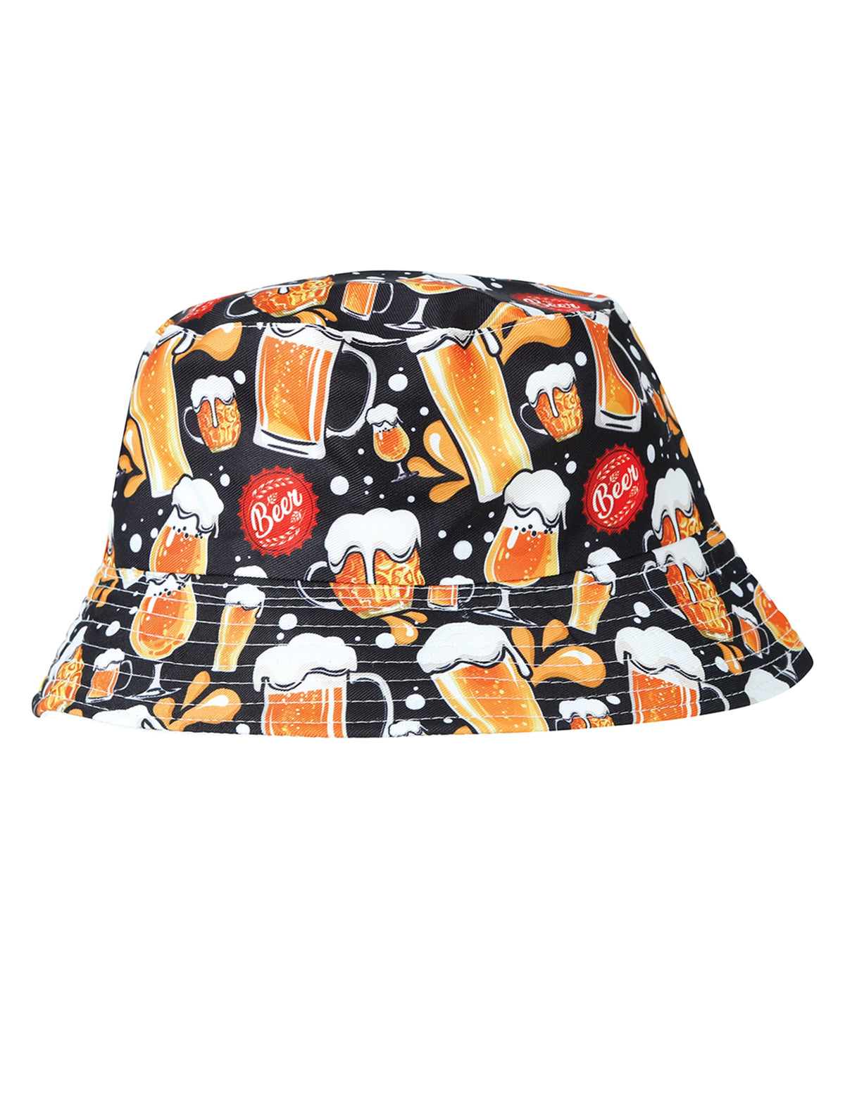 Vue de face du bob chopes de bières pour adulte
