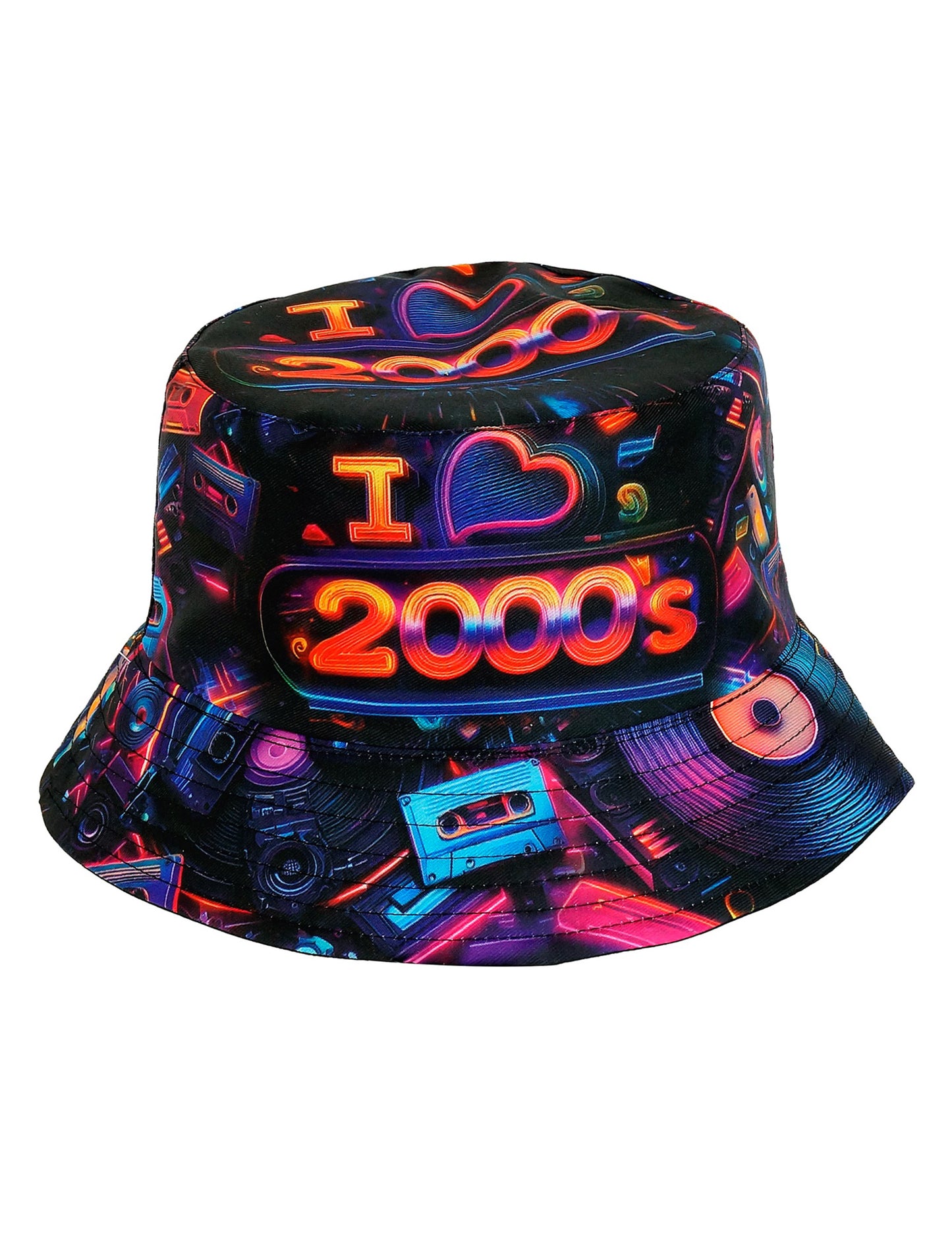 Vue du dessus du Bob I love 2000's pour adulte