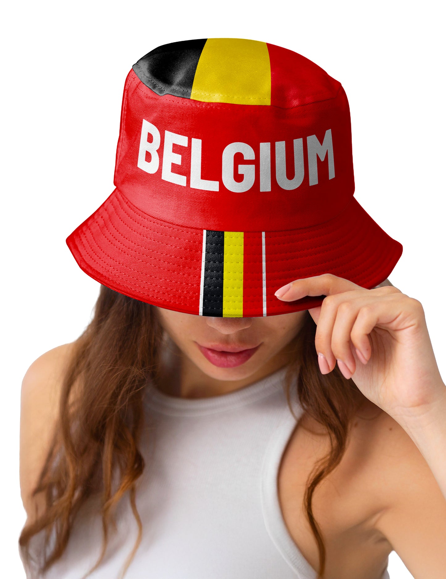 Belgia-kannattajan kalastajahattu aikuisille