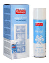 Bombe spray neige Noël pour décoration blanche avec 8 pochoirs