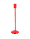 Elégance-kynttilänjalka punaista lasia 30 cm
